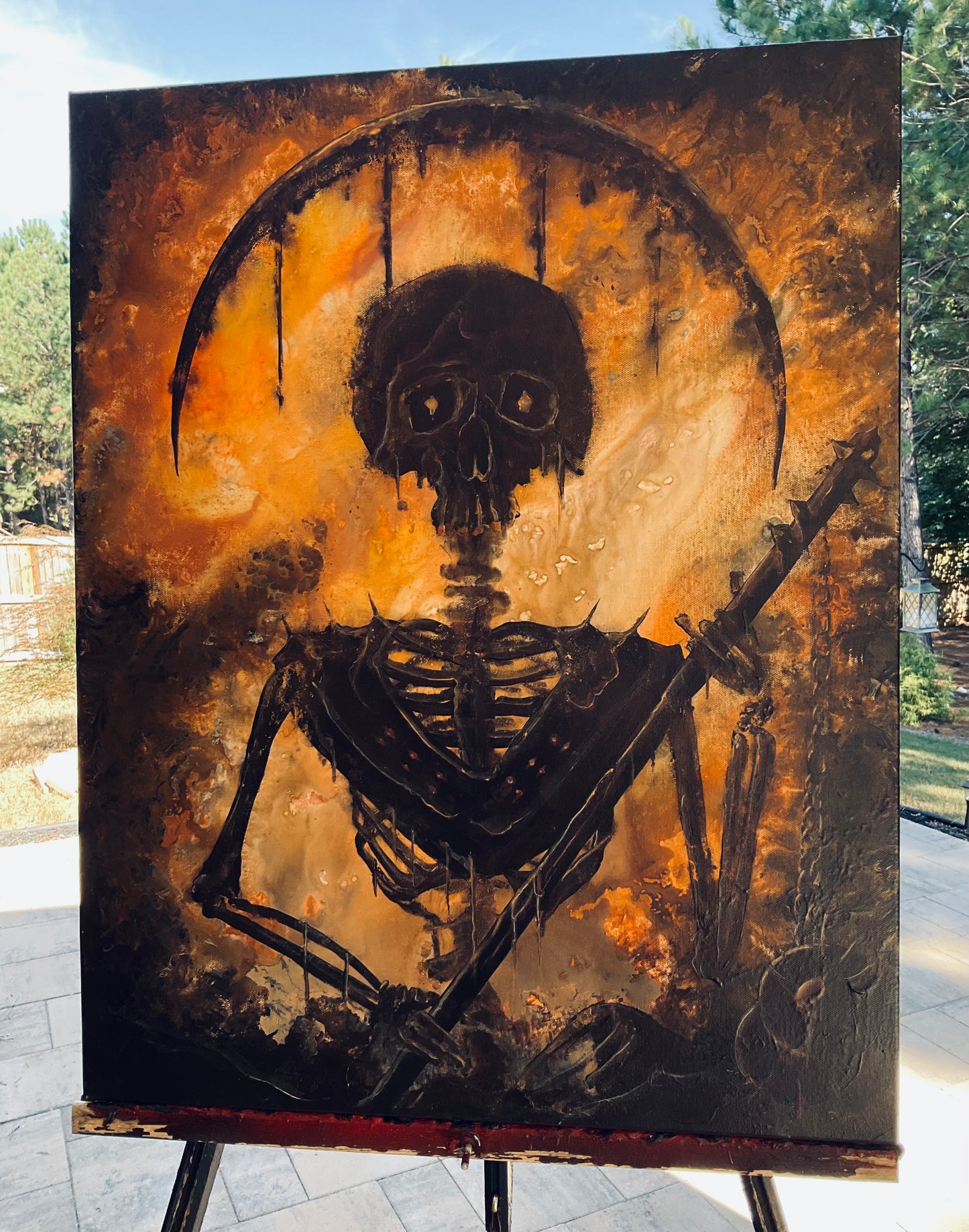 Servant of Sorrow - One of a Kind Original Canvas Painting