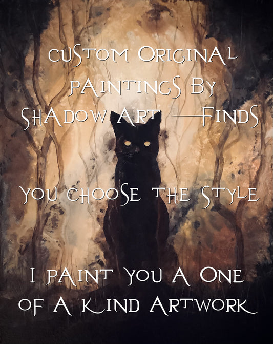 Custom 8x10 Mini Wood Panel Paintings