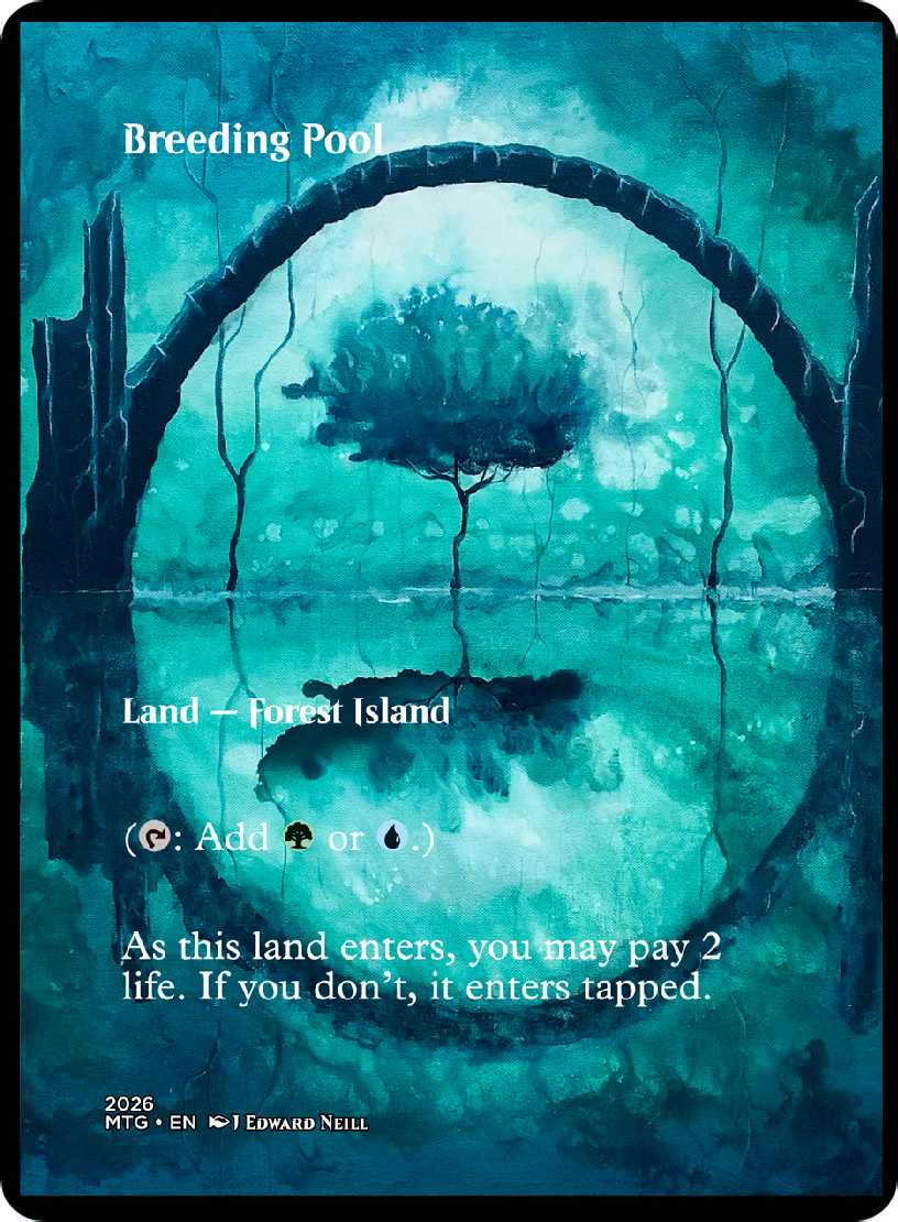 Breeding Pool - Custom Magic Proxy Land