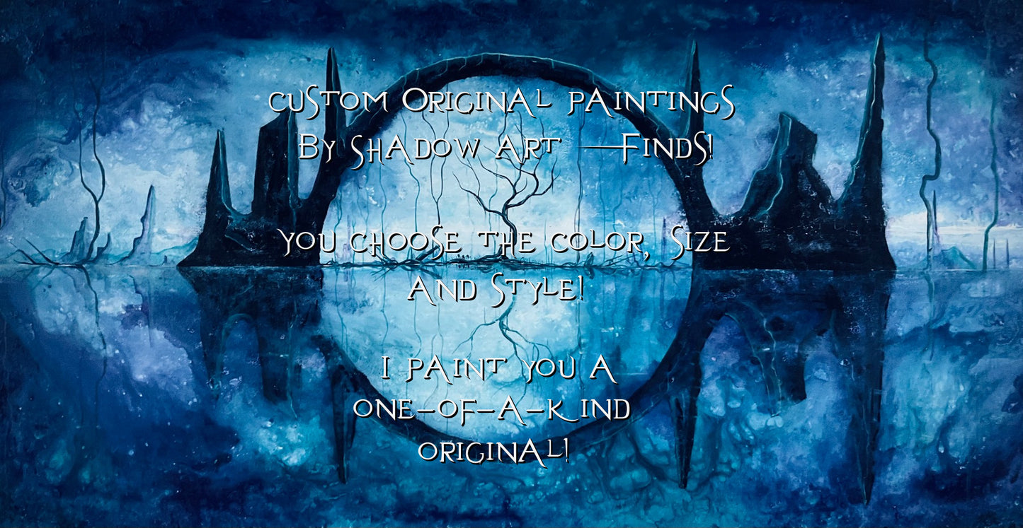 Custom Original Landscape & Soul Moon Paintings