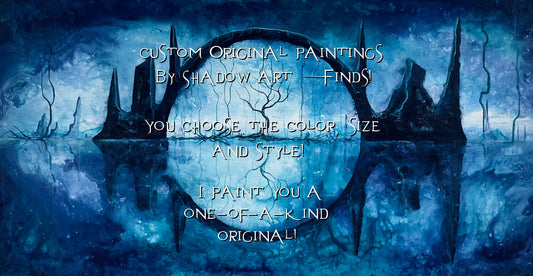 Custom Original Landscape & Soul Moon Paintings