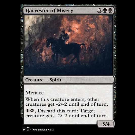 Harvester of Misery - Custom Magic Proxy Card