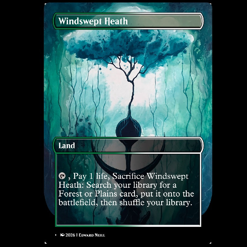 Windswept Heath - Custom Magic Proxy Land