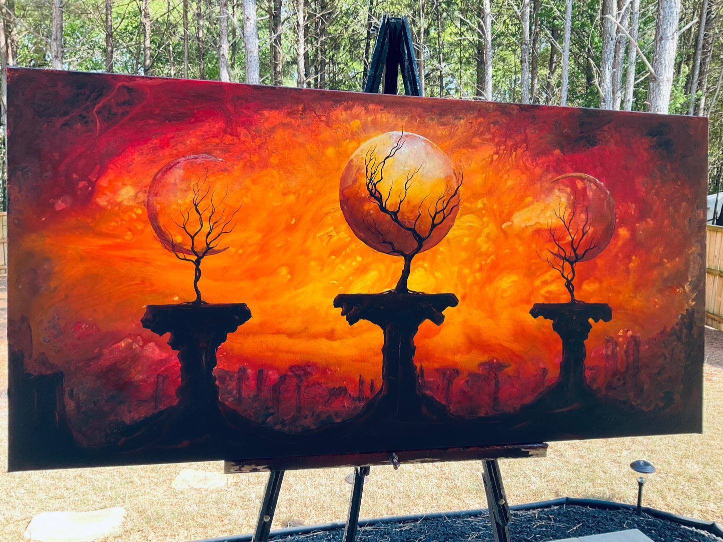 Custom Original Landscape & Soul Moon Paintings