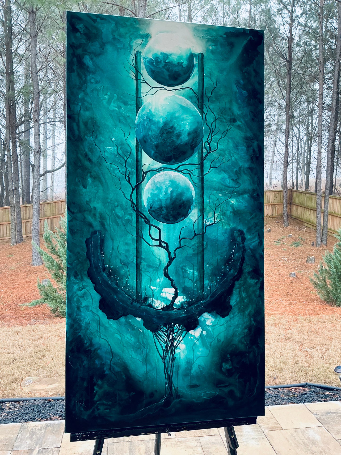Custom Original Landscape & Soul Moon Paintings