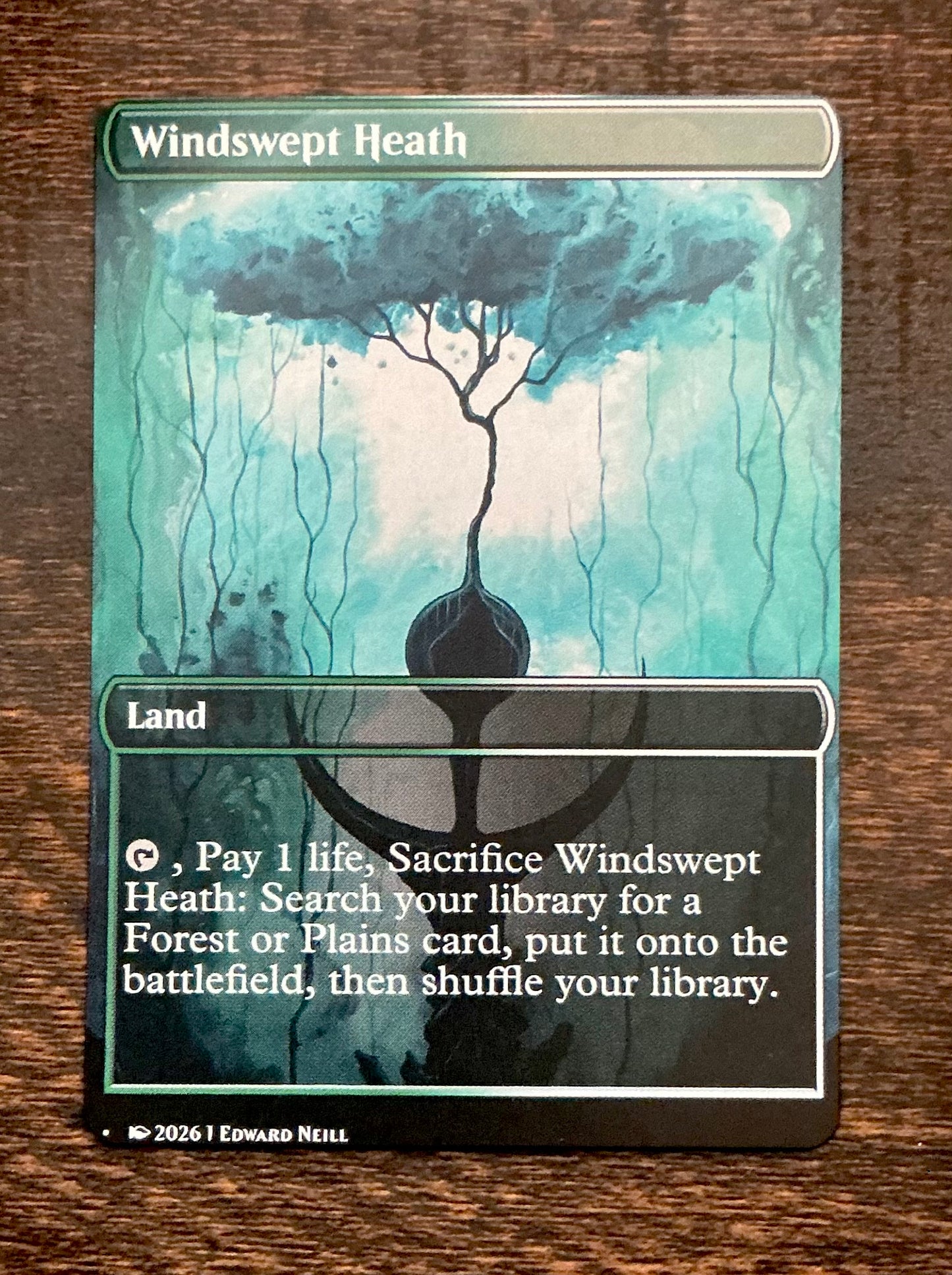 Windswept Heath - Custom Magic Proxy Land