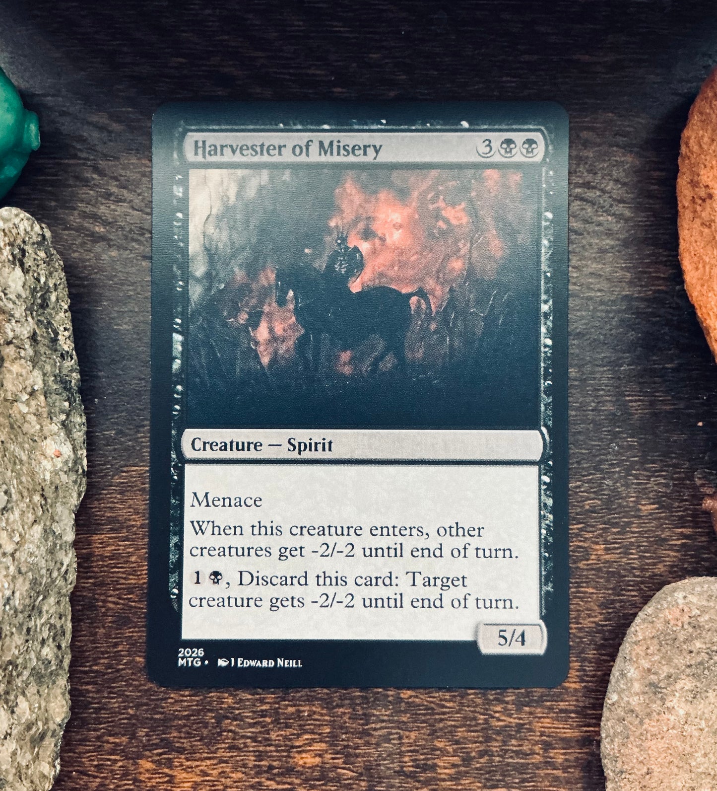 Harvester of Misery - Custom Magic Proxy Card