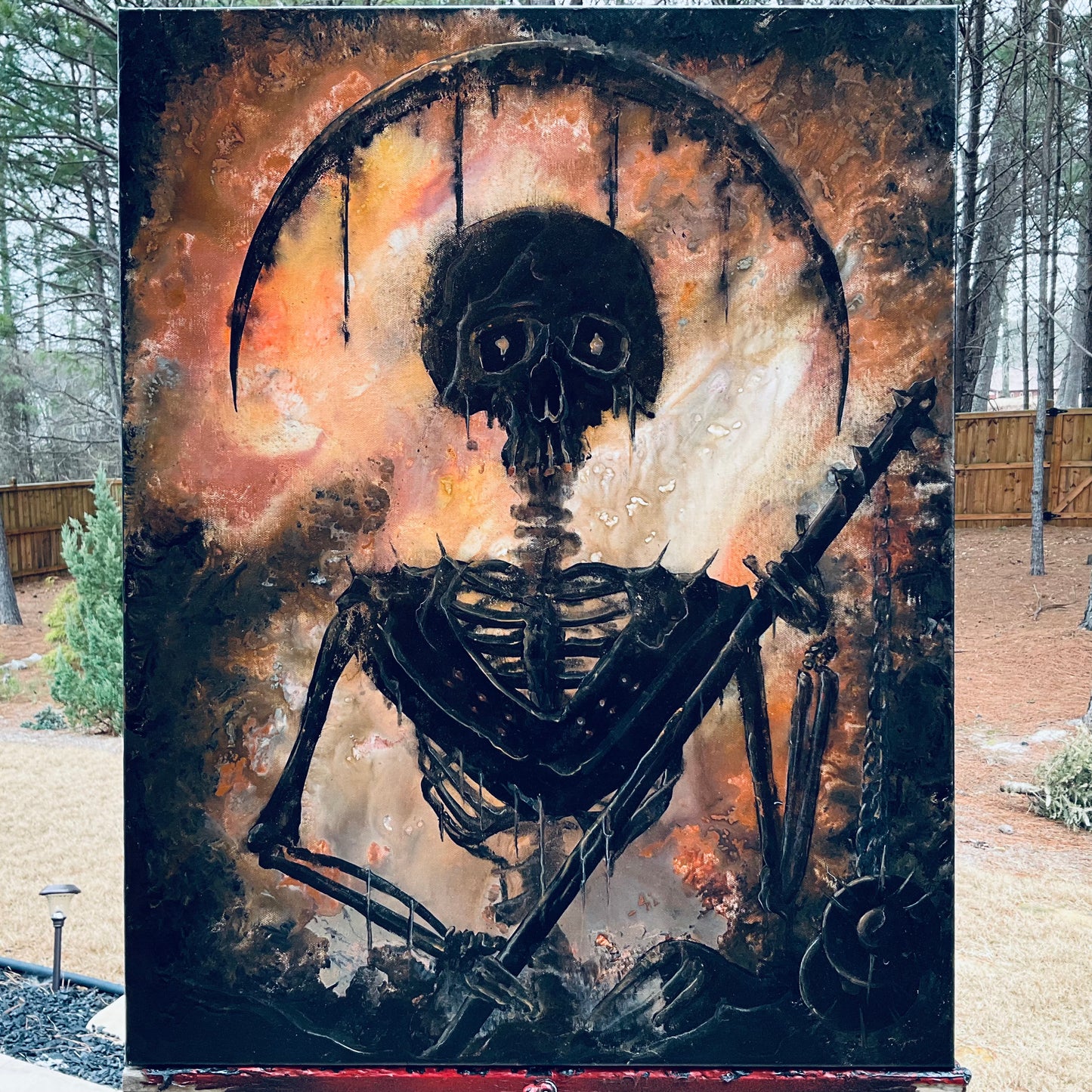 Servant of Sorrow - One of a Kind Original Canvas Painting
