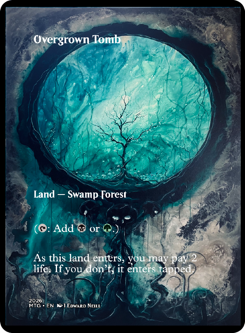 Overgrown Tomb - Custom Magic Proxy Land