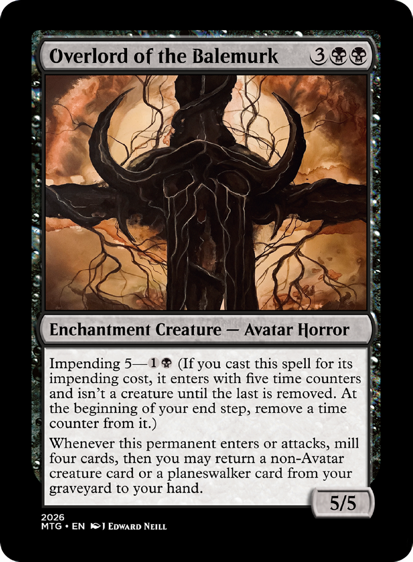 Overlord of the Balemurk - Custom Magic Proxy Card