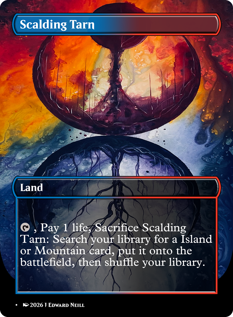 Scalding Tarn - Custom Magic Proxy Land