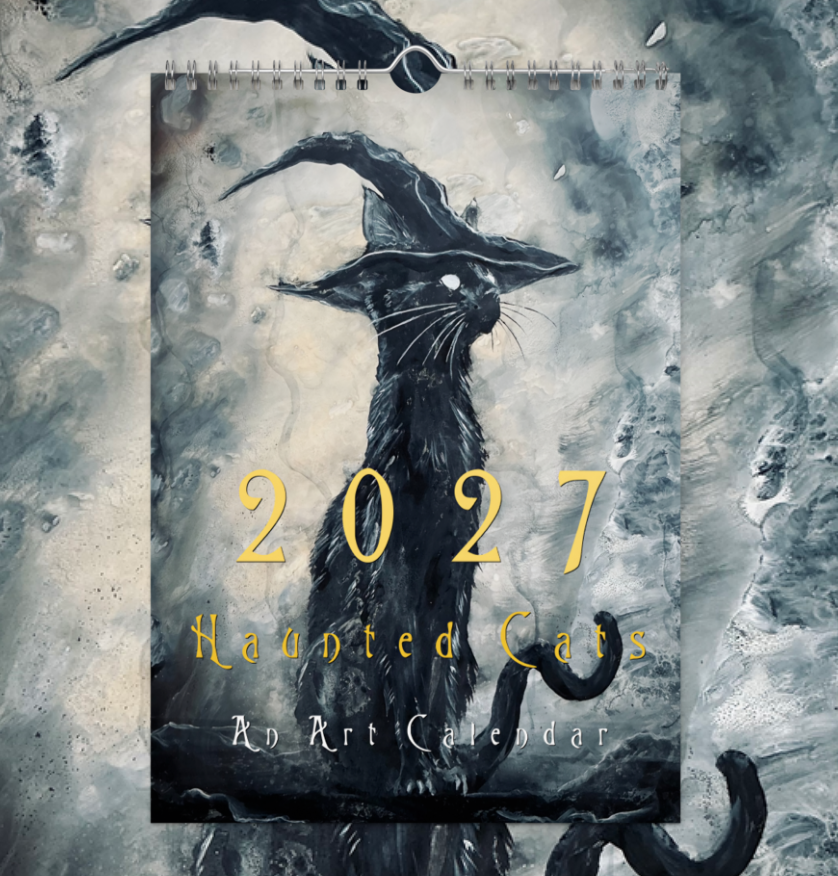 2027 Haunted Cat Wall Calendar