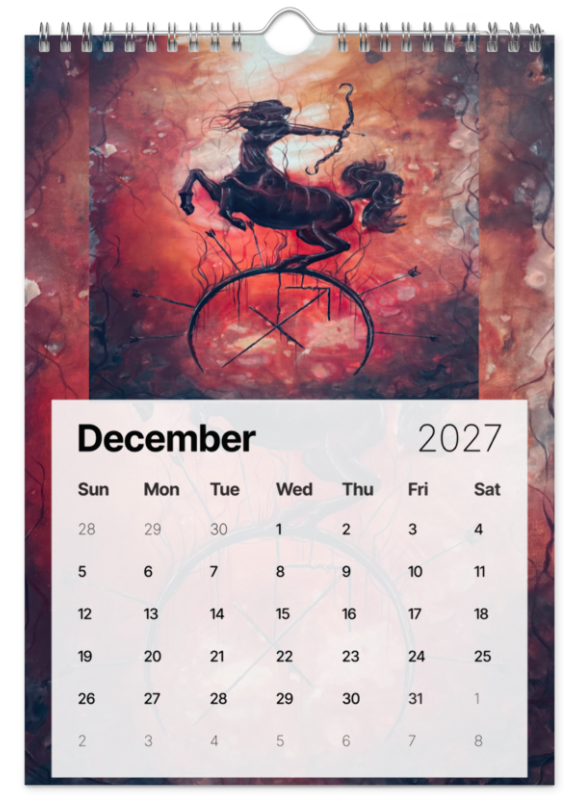 2027 Zodiac Wall Calendar
