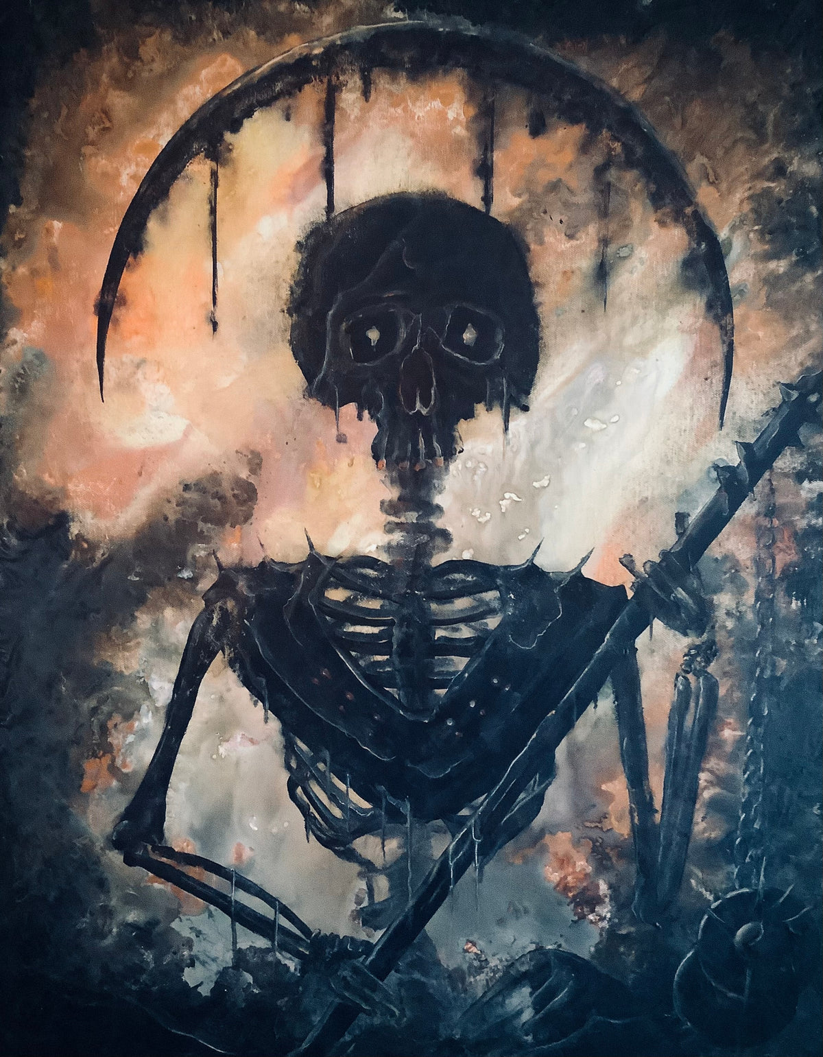 Servant of Sorrow - One of a Kind Original Canvas Painting