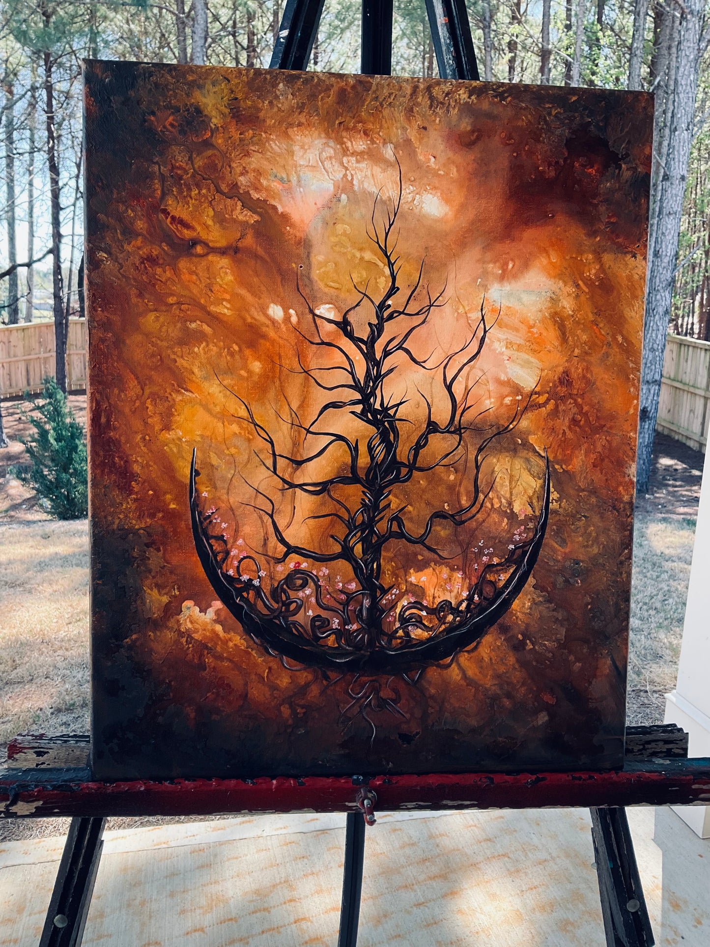 Custom Original Landscape & Soul Moon Paintings