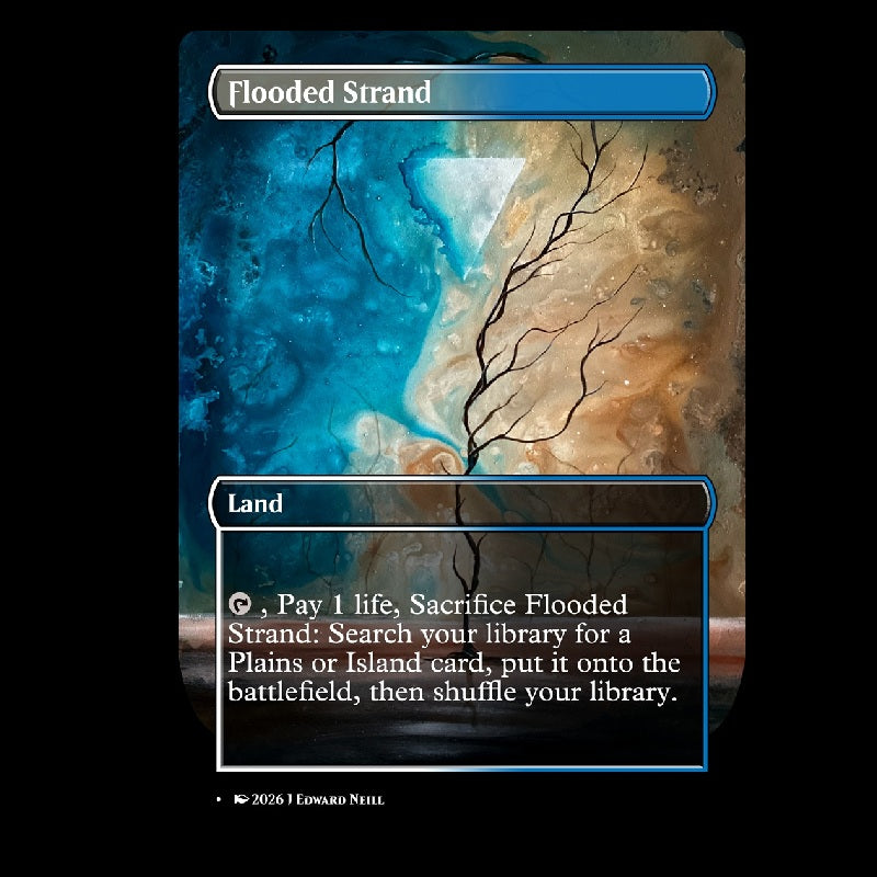 Flooded Strand - Custom Magic Proxy Land