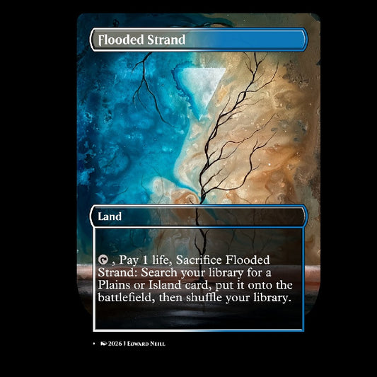 Flooded Strand - Custom Magic Proxy Land