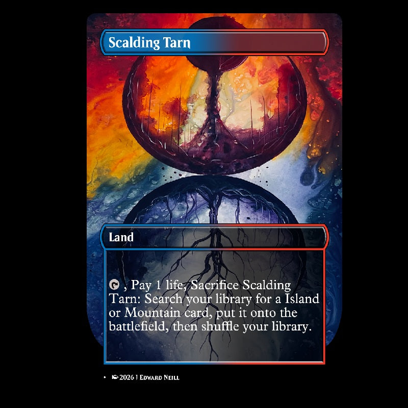 Scalding Tarn - Custom Magic Proxy Land