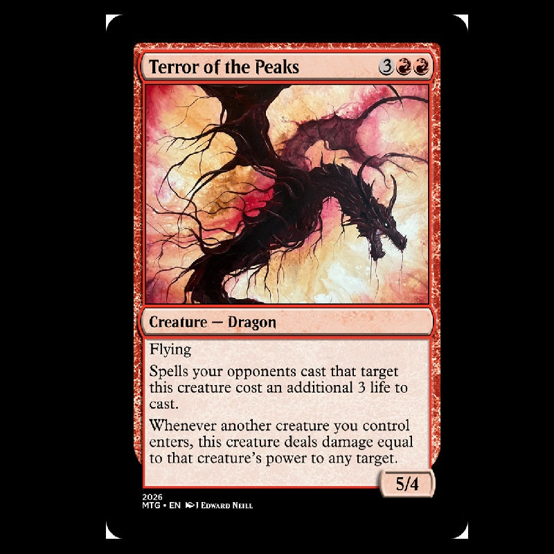 Terror of the Peaks - Custom Magic Proxy Card