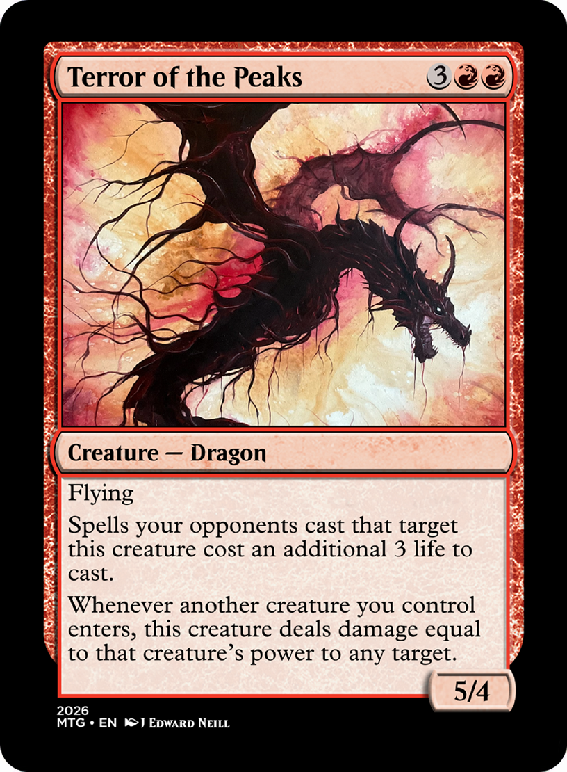 Terror of the Peaks - Custom Magic Proxy Card