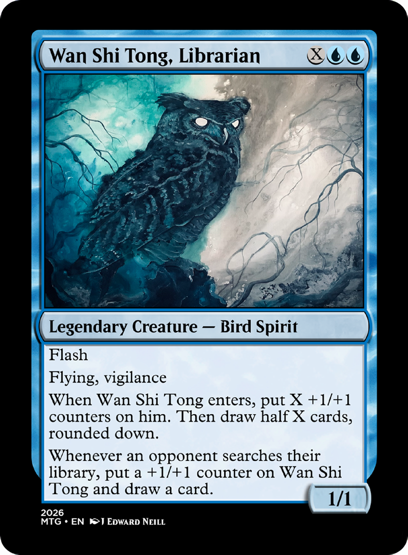 Wan Shi Tong, Librarian - Custom Magic Proxy Card