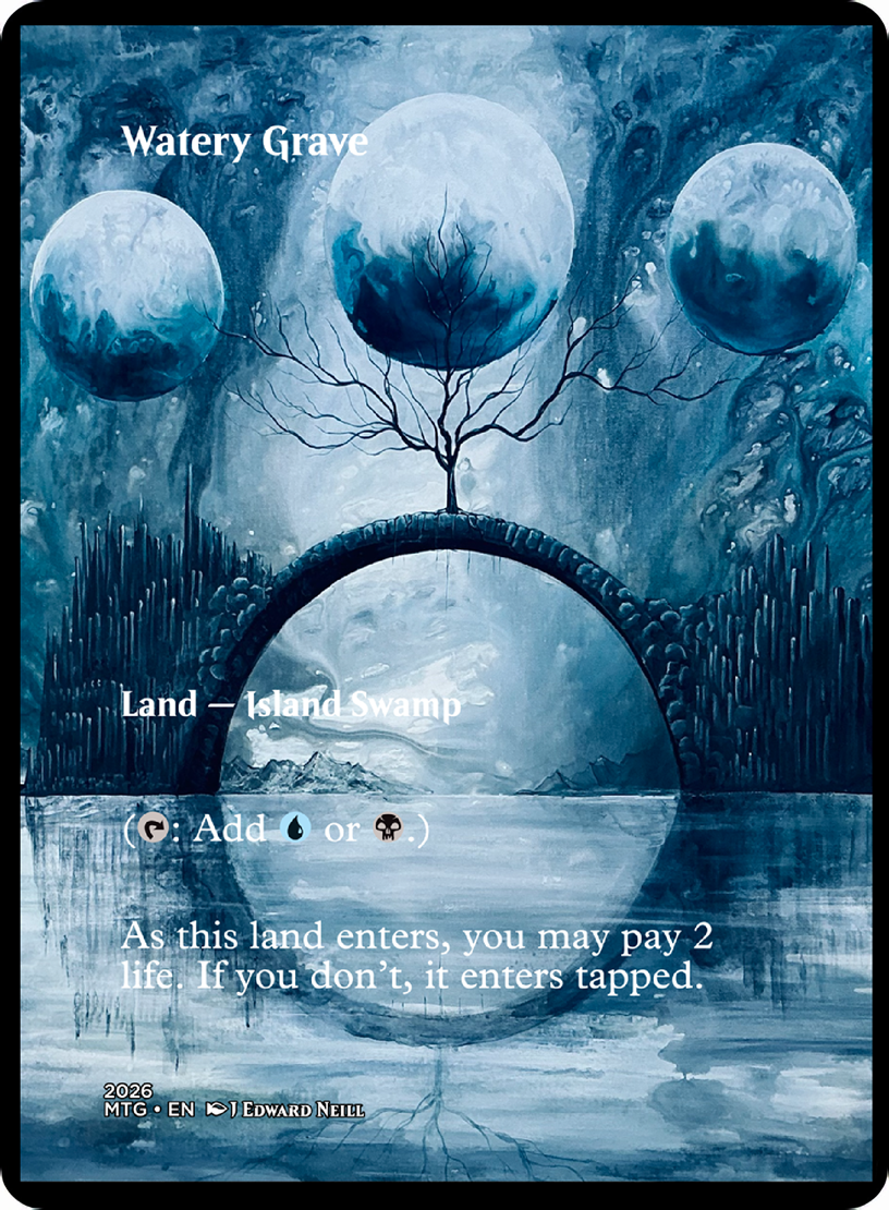 Watery Grave - Custom Magic Proxy Land