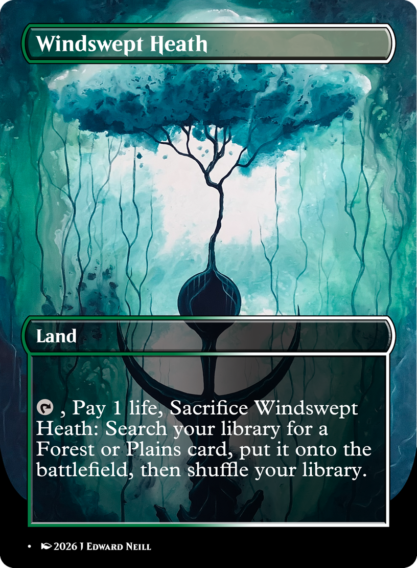 Windswept Heath - Custom Magic Proxy Land