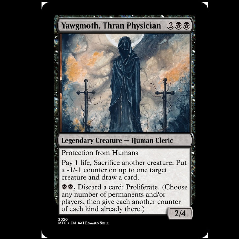 Yawgmoth, Thran Physician - Custom Magic Proxy Card