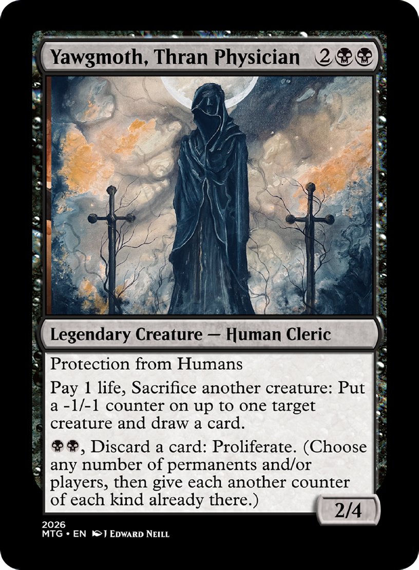 Yawgmoth, Thran Physician - Custom Magic Proxy Card