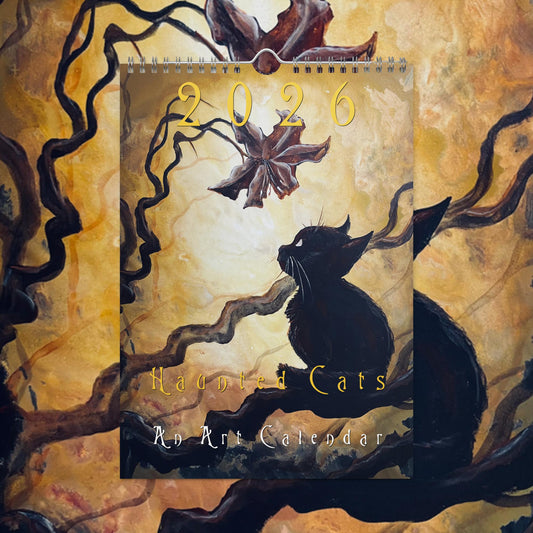 2026 Haunted Cat Wall Calendar