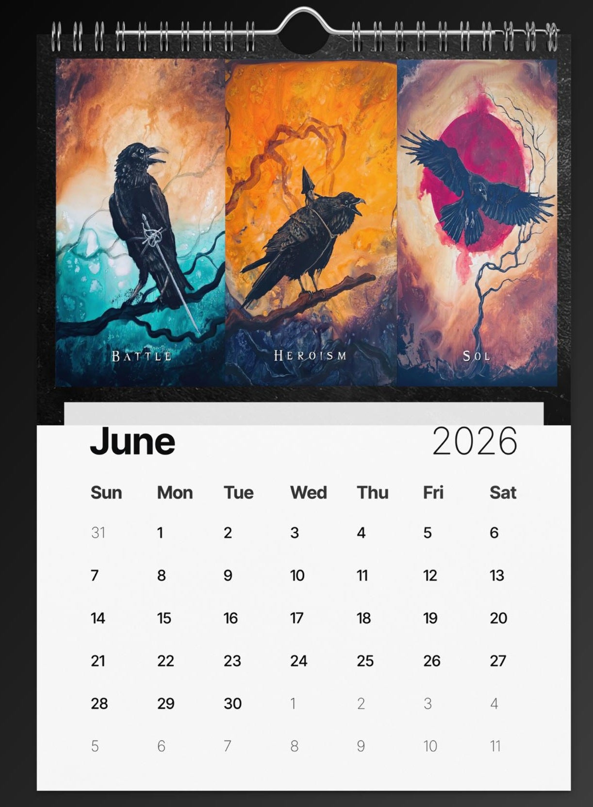 2026 Wisdom of the Raven Oracle Calendar