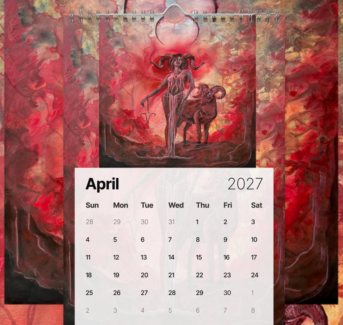 2027 Zodiac Wall Calendar